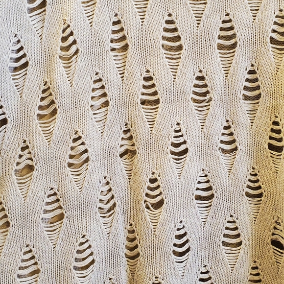 Kenar poncho with collar L/XL, beige color - Picture 8 of 11